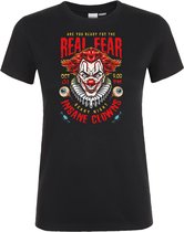 Dames T-shirt Insane Clown | Halloween kostuum kind dames heren | verkleedkleren meisje jongen | Zwart | maat XL