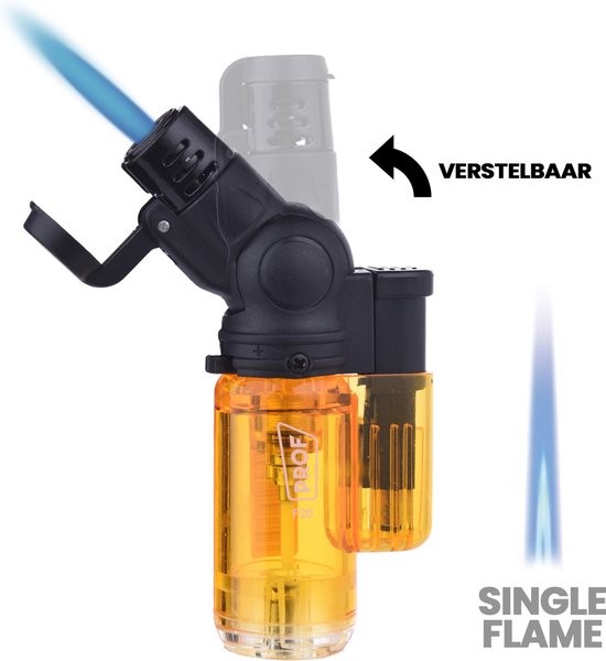 JOPOO Storm Aansteker Jet Flame Jet Aansteker Gas Navulbare Sigarenaansteker Gasaansteker Buiten (Verkocht Zonder Gas