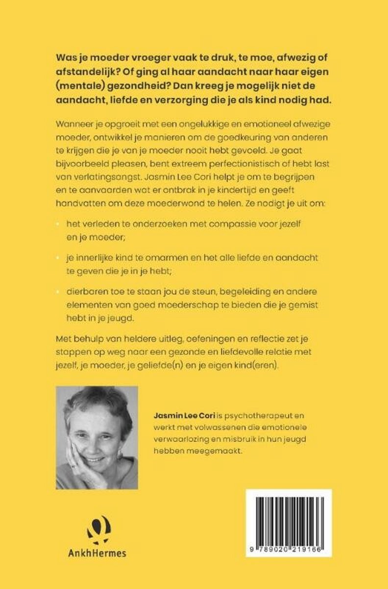 De emotioneel afwezige moeder - back cover