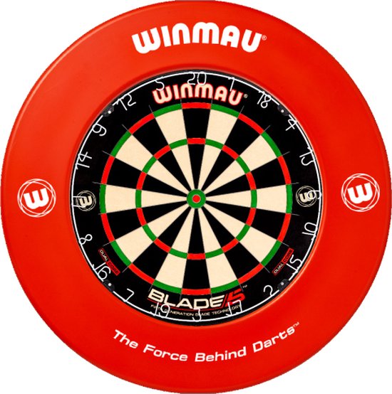 WINMAU - Printed Rood Dartbord Surround van Winmau — afbeelding 4