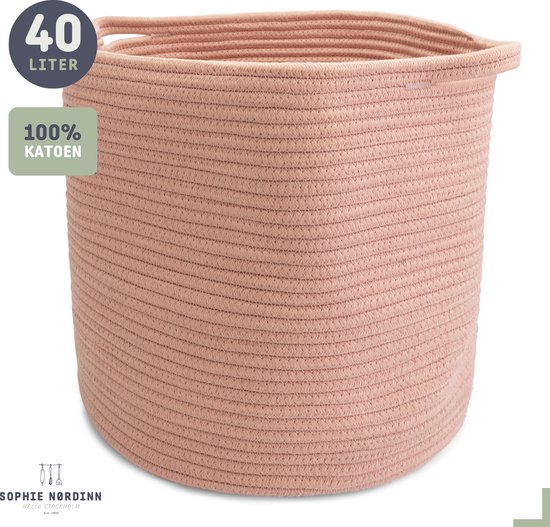 Mand van Sophie Nordinn® - Opbergmand Stockholm (Roze)