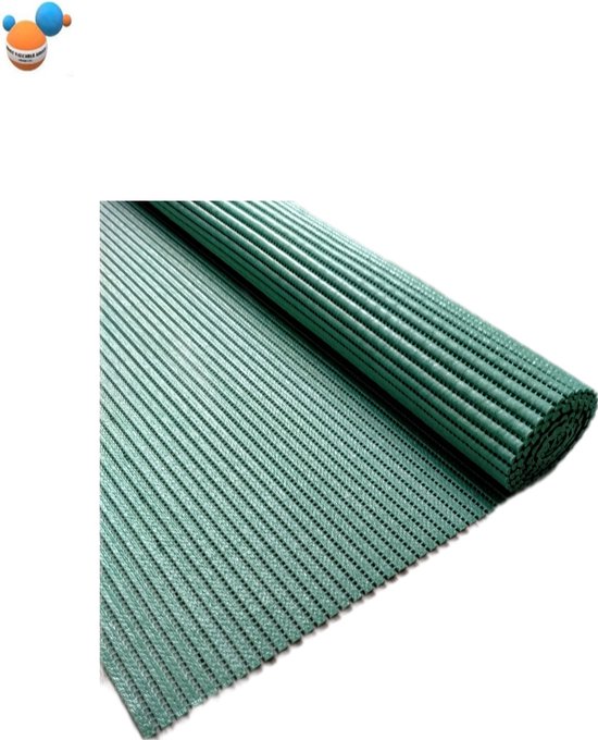 Rubber anti slip vloer met inlage | Hamerslag 10 mm dik 180 cm breed