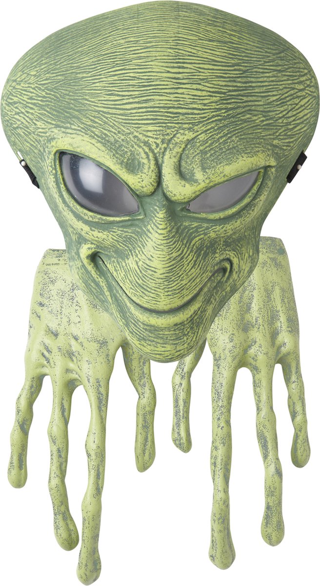 Vegaoo - Alien masker en handschoenen voor volwassenen