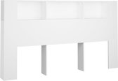 vidaXL Armoire tête de lit Blanc 180 x 18,5 x 104,5 cm