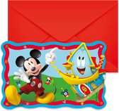 Mickey Mouse Uitnodigingen FSC - 6 stuks