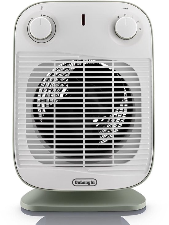 Ventilatorkachel 2000W DeLonghi HFS50B20.GR 3 standen IP21 antivriesfunctie 60m² lichtgroen/grijs