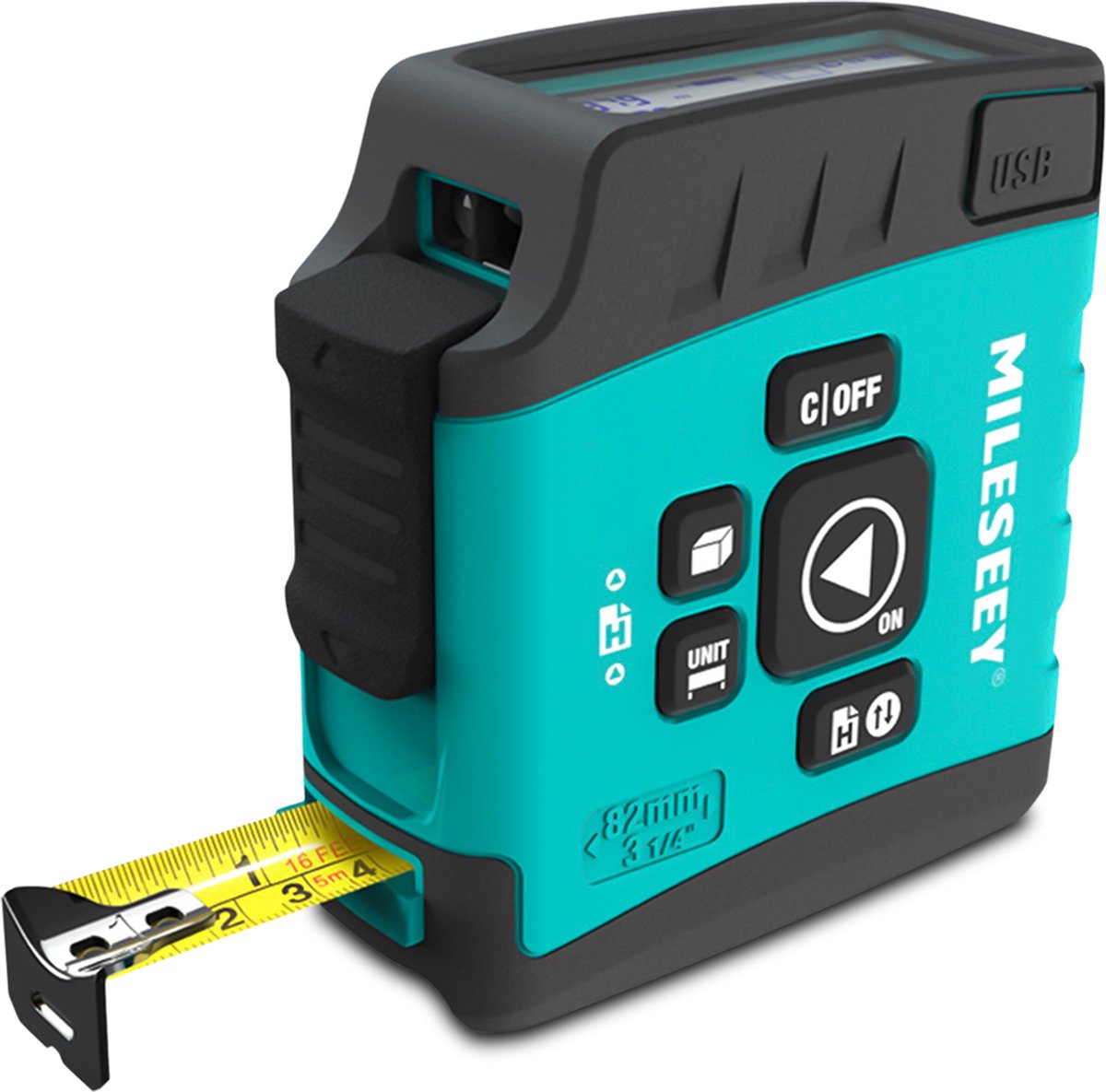 Mileseey DT20 – Digitale rolmaat – Bluetooth – LCD scherm – USB laden ...