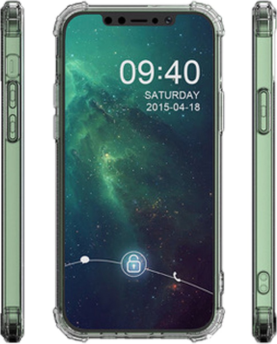 Schokbestendig Siliconen hoesje geschikt voor Iphone 12 Pro Max Transparant