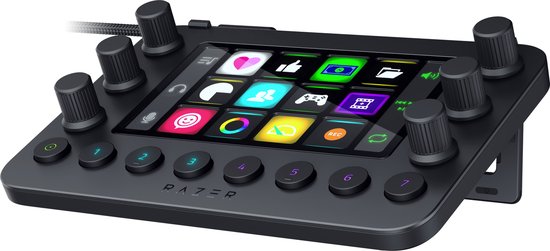 Foto: Razer stream controller streamdeck 12 lcd toetsen 2 lcd zijschermen windows mac