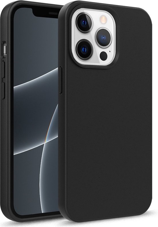 Mobiq - Flexibel Eco Hoesje iPhone 14 Pro - zwart
