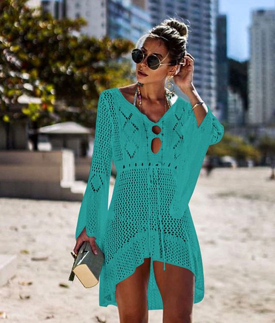 Robe de plage - Bikini cover up - Robe au crochet - Robe de plage - ONE SIZE - Vert