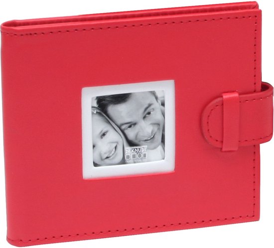 Deknudt Frames insteekalbum S65BF4 - rood - leder - 24x foto 6x8 cm