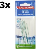 Lactona Ragers EasyClean S 4.0mm Groen - 3 x 8 stuks - Voordeelverpakking
