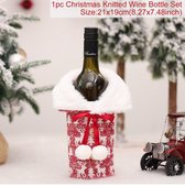 Kerst Decoratie - Hoesje voor flessen - Wijnfles decoratie - Luxe hoes voor wijnfles - Kerst - Kerstmis - Wijnfleshoes - Wijnfleszak