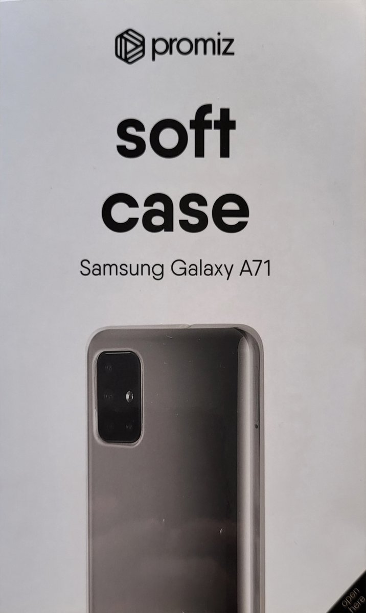 Promiz Soft Case Samsung Galaxy A71 Backcover Transparant