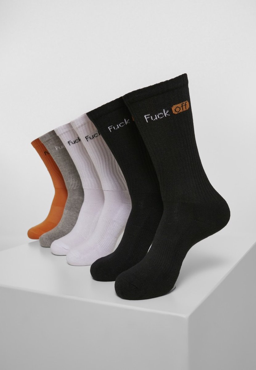 Mister Tee Fuck Off 6-Pack Sokken 43/46 Multicolours Multicolor