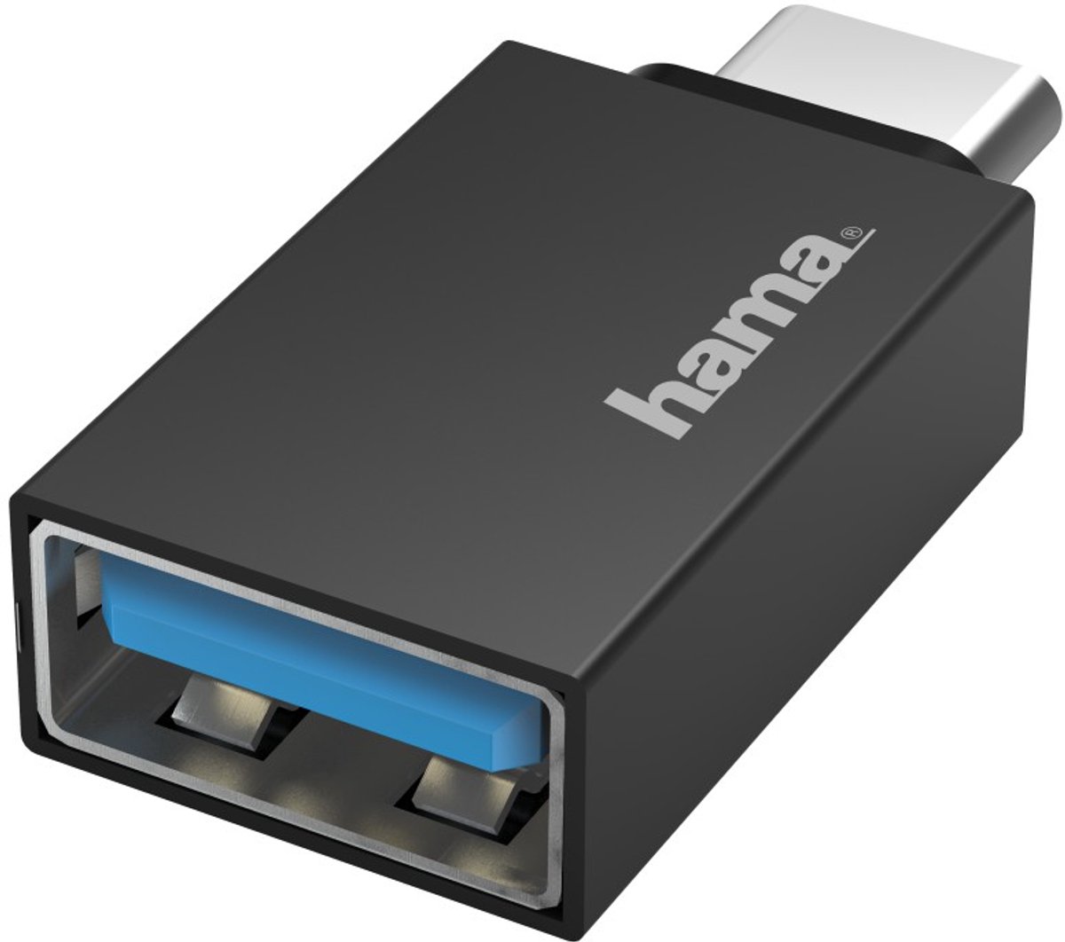 Hama 00200311 tussenstuk voor kabels USB Type-C USB Type-A Zwart