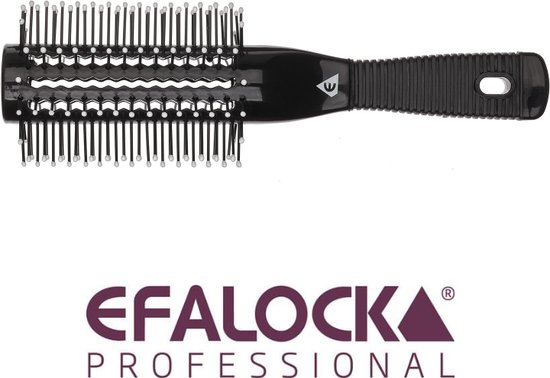 Efalock Professional Nadelstielkamm 510 - 2er Pack, Schwarz Für Präzise Haararbeit