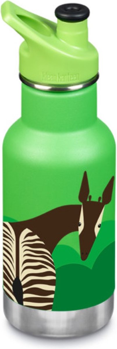 Klean Kanteen isolated drinkfles met Sportcap - 355 ml. - Okapi Groen