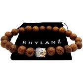 Rhylane – Boeddha Armband Sandelhout – Lichtbruin – L 20 cm / B 8 mm