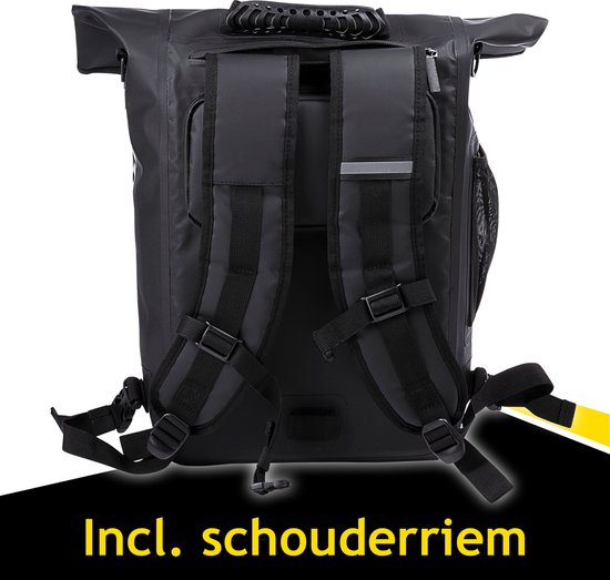 Dunlop 4-in-1 Fietsrugzak Waterdicht - Fietstas Rugzak - 25L - Handtas of Schoudertas - Zwart van Dunlop — afbeelding 2