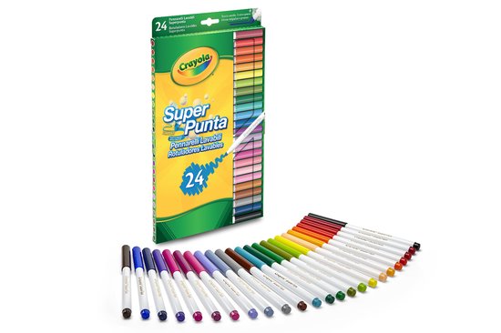 24 marqueurs - Couleurs du monde Crayola feutres crayons pencils