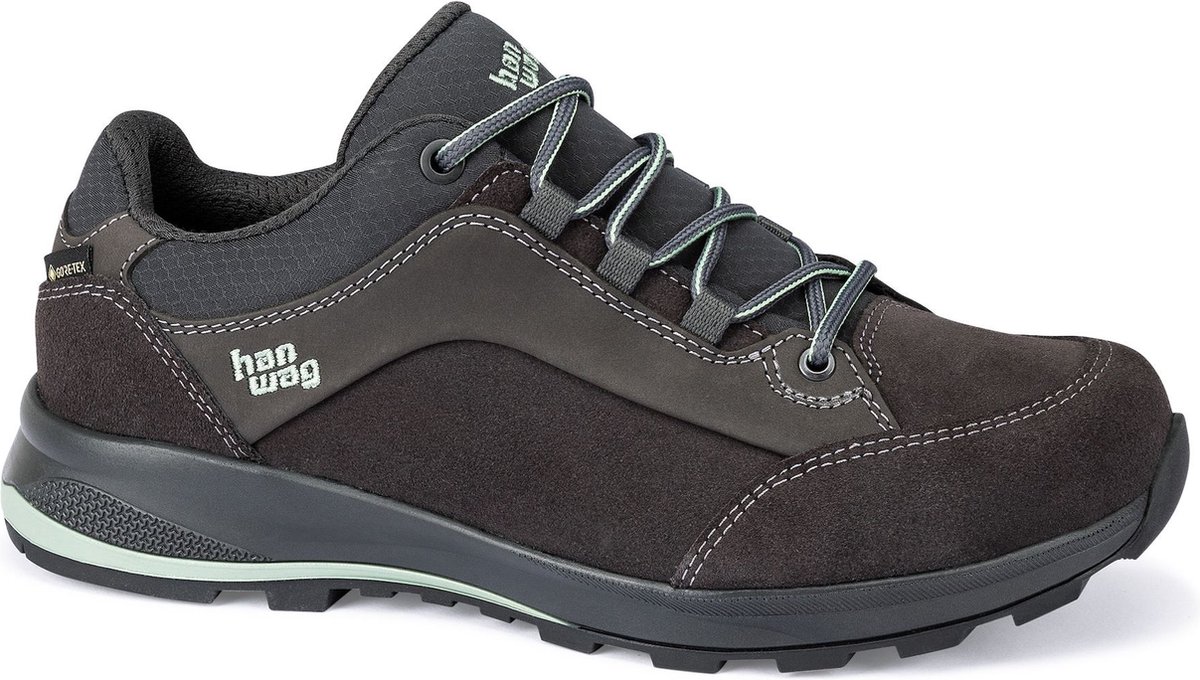 Hanwag Banks Low Bunion Lady GTX Wandelschoenen Dames Asphalt 37 Mint