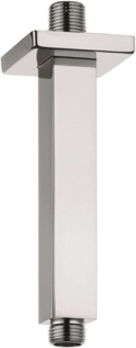 Kludi A-QA douchearm plafondmontage 1/2x15cm met vierkante rozet chroom - Kludi