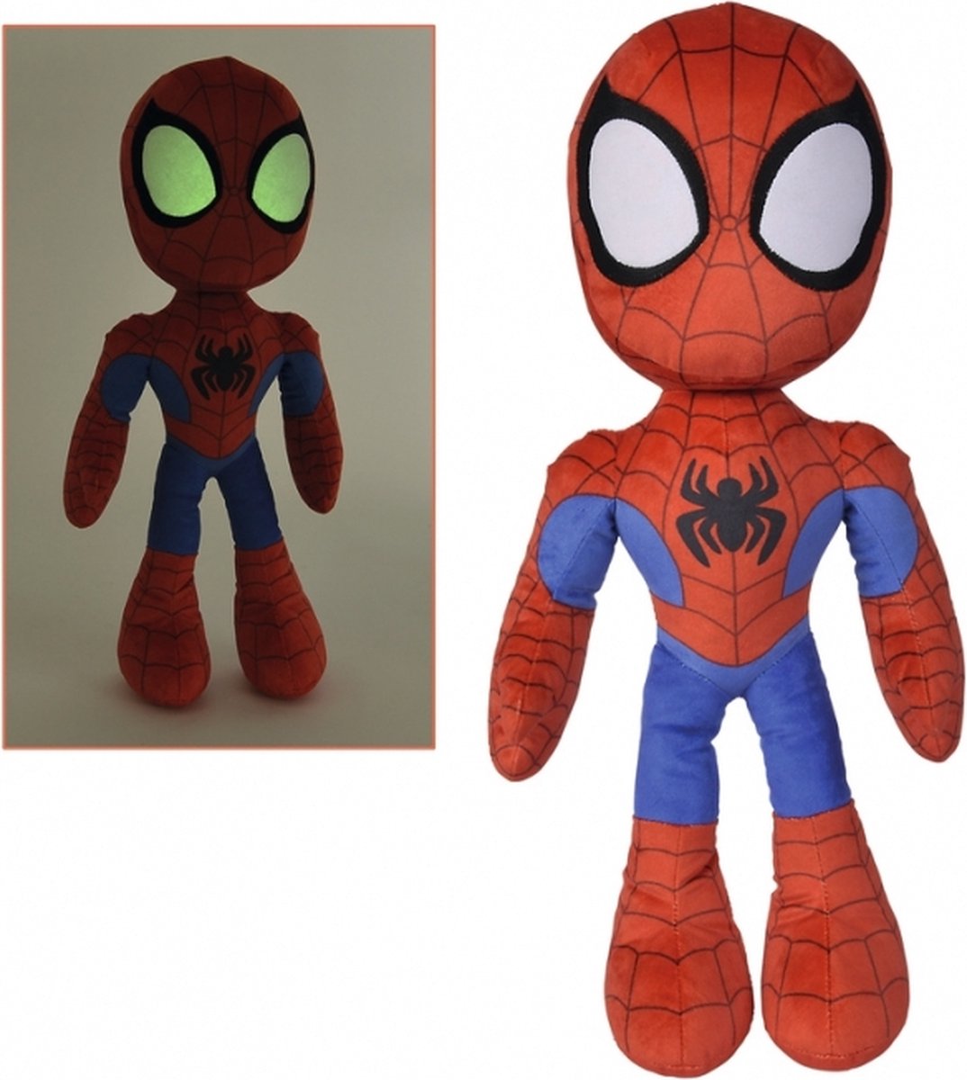 Disney - Spiderman - Spidey met Glow in the Dark Eyes - 25cm - Alle leeftijden - Knuffel — afbeelding 12