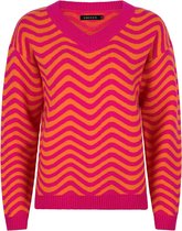 Ydence - Knitted sweater Tessa - fuchsia orange - M