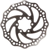 Elvedes Rotor remschijf - 140mm - 6-gaats - Roestvrij staal - Inclusief boutjes