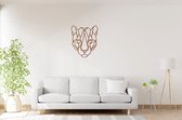 Warm - Geometrische Leeuwin - Big - Wanddecoratie - Lasergesneden - Geometrische dieren en vormen - Houten dieren - Muurdecoratie - Line art - Wall art