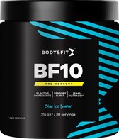 Body & Fit BF10 Pre Workout - Blue Ice - Pré-entraînement avec 35 mg d'AstraGin® - 30 portions (315 grammes)