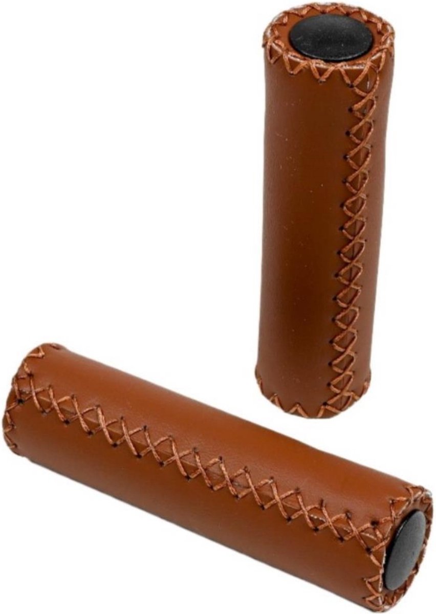 Benson Fietshandvatten - kunstleer/schuimrubber - cognac bruin -