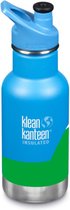 Klean Kanteen isolated drinkfles met Sportcap - 355 ml. - Wijze Berg - blauw