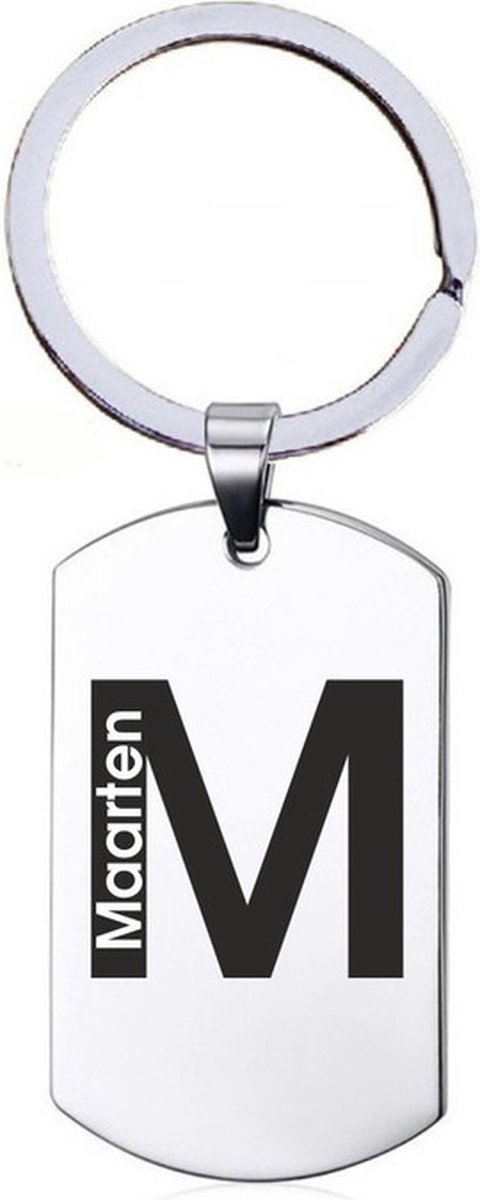 Naamkado - Maarten - RVS Sleutelhanger