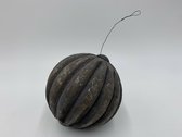 Boule de décoration Xmas boule de melon taille M gris Ø 12 cm Boule de Noël | 121343 | Accueil Sweet Home | Style de vie robuste et sobre
