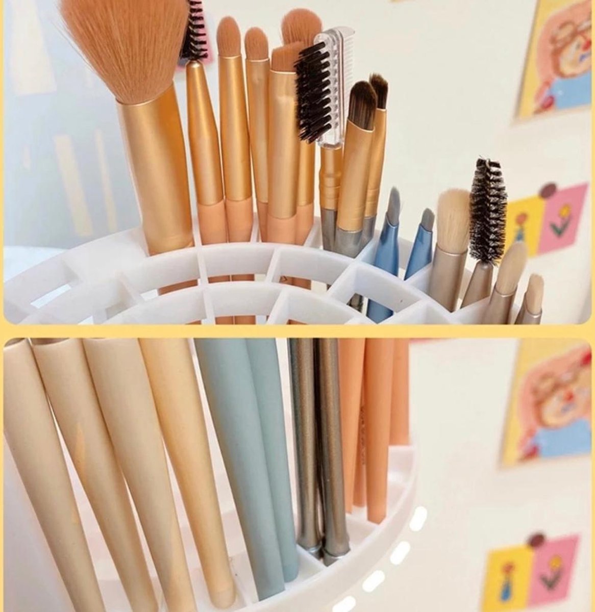 Reinigingskwasten acryl en aquarel – 100% 100 g plantaardige zeep reinigingsmat, natuurlijke zeep voor het reinigen van alle schilderkwasten en penselen van natuurlijke borstelharen | Brush Cleaner