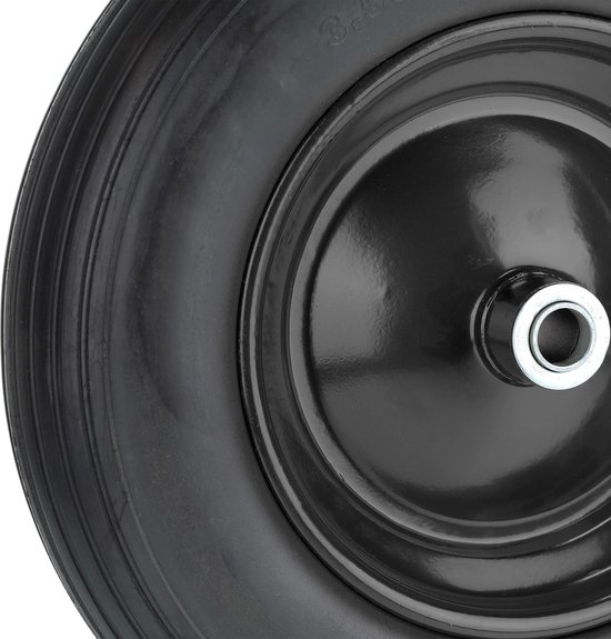 kruiwagenwiel - 3.50-8 - massief rubber - stalen velg - anti-lek - tot 100 kg van Merkloos	 — afbeelding 5