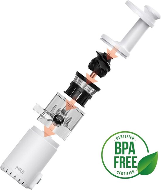 Bolture Slowjuicer - Juicer - Blender - Sapcentrifuge - Fruitpers - Smoothie - Wit van Bolture — afbeelding 2