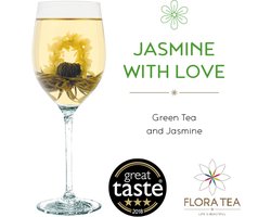 Bloeiende theebloemen Jasmin with Love - 2 stuks - Flora Tea