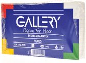 Fiches Gallery blanches format 75 x 125 cm à carreaux 5 mm pack de 100 pièces