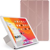 Coque iPad 2021 / 2020 / 2019 10,2 pouces Pipetto Metallic TPU Origami Rose