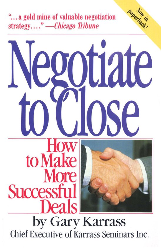 Negotiate to Close - cover