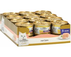 24x Gourmet Gold - Mousse Zalm - Kattenvoer - 85g