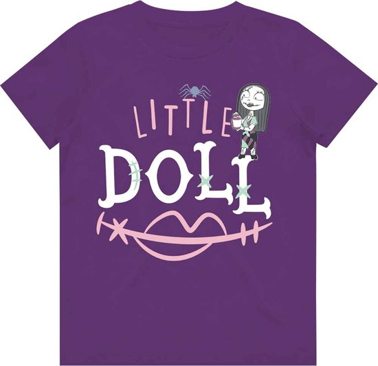 Disney The Nightmare Before Christmas - Little Doll Kinder T-shirt - Kids tm 10 jaar - Paars
