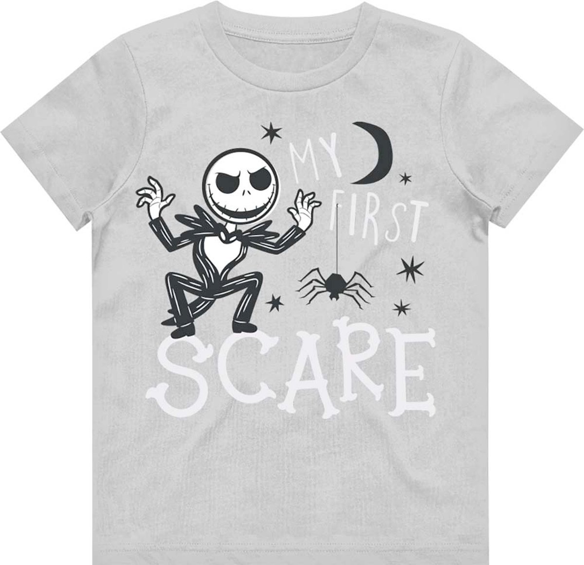 Disney The Nightmare Before Christmas Kinder Tshirt -Kids tm 4 jaar- First Scare Grijs