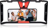 Grundig Smartphone Video Rig - Handgrip - Zwart/ Rood