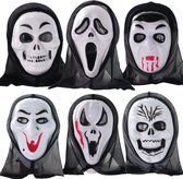 Halloween Masker Halloween Kostuum Enge Maskers Halloween Maskers Volwassenen Halloween Kostuum Volwassenen – 6 Stuks