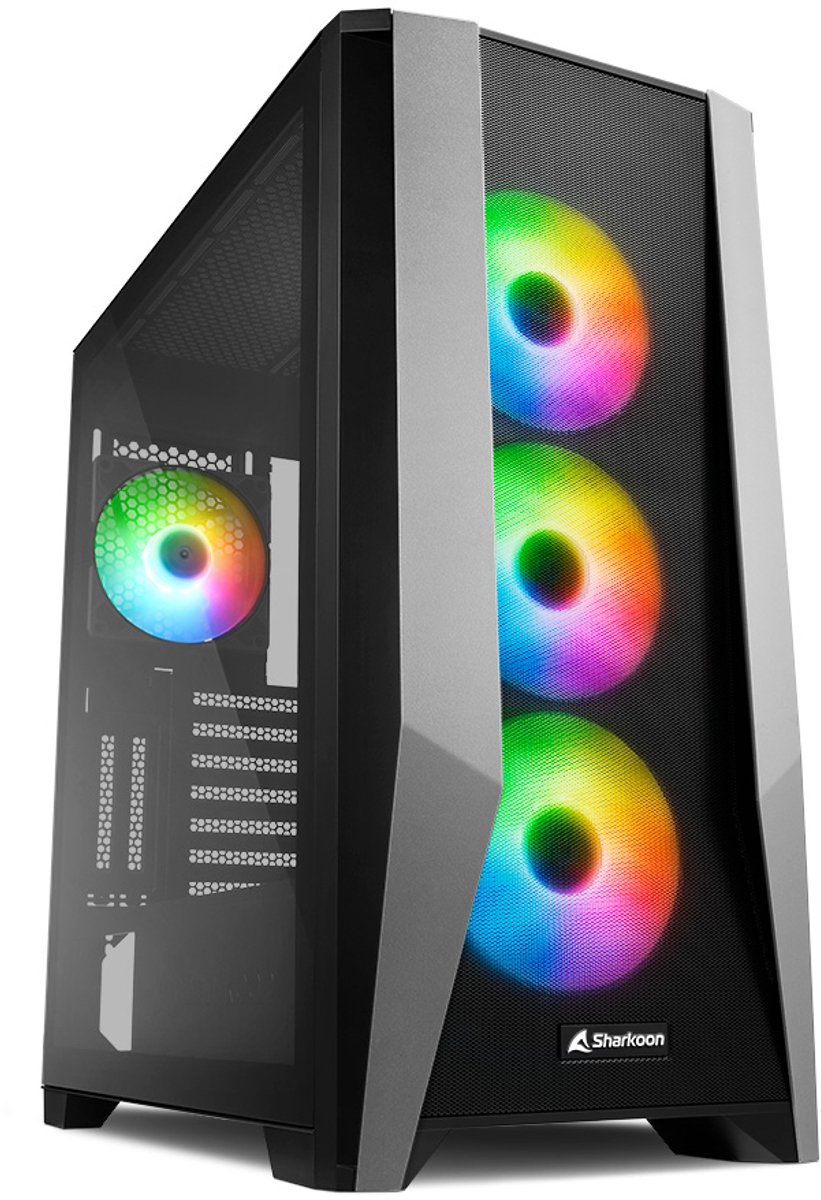 ATX Semi-tower Box Sharkoon TG7M ATX LED RGB